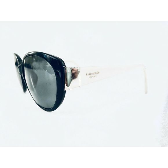 Kate Spade Black Oval Frame White Pearl Temples main image 8